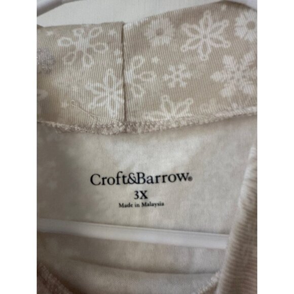 Croft and barrow women’s size 3X – large snowflake shirt - Picture 6 of 11